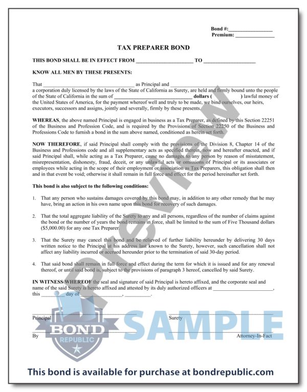 5000-california-tax-preparer-bond $5,000 California Tax Preparer Bond