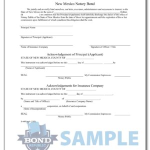 New Mexico Notary Bond