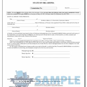 oklahoma notary public bond