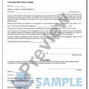 Utah Notary Bond