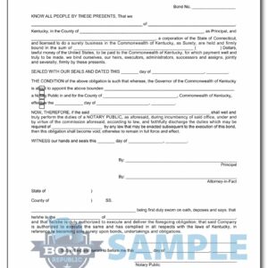 kentucky notary bond