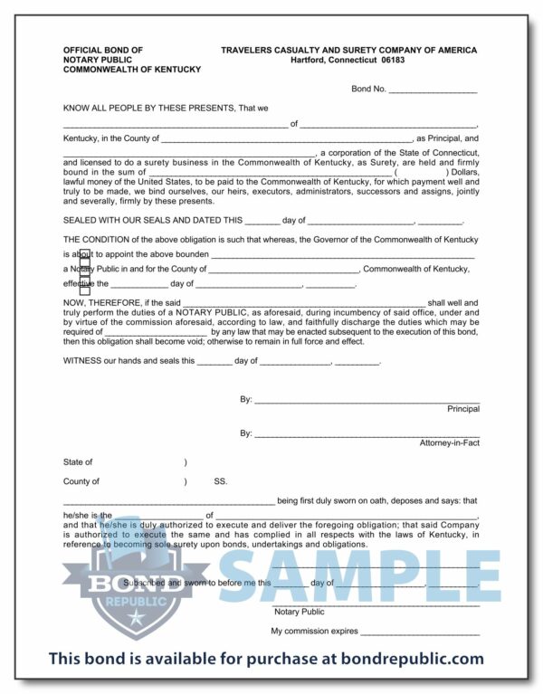 kentucky notary bond